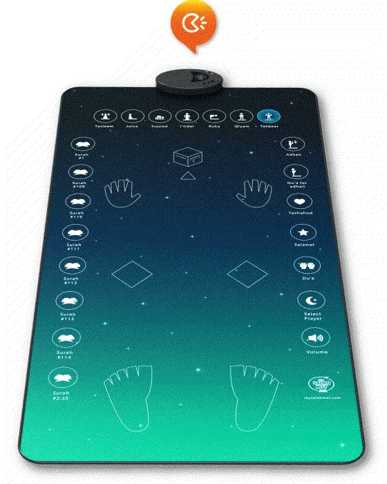 RahmaRugs™ - Tapis de prière interactif intelligent pour adultes